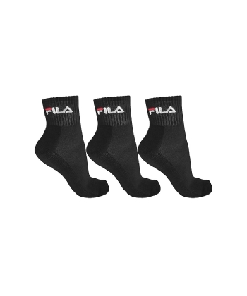 Tripack Fila Cano Médio Unisex Preto