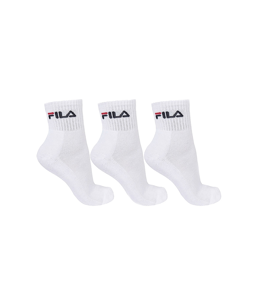 Tripack Fila Cano Médio Unisex Branco