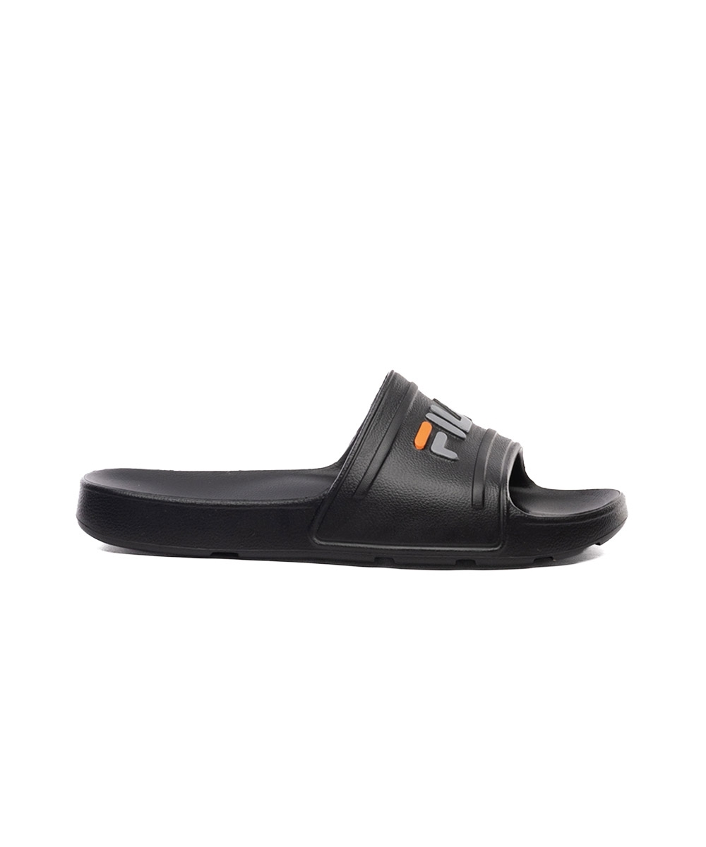 Chinelo Fila Sleek Slide F01sd00010 Preto/laranja
