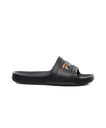 Chinelo Fila Sleek Slide F01sd00010 Preto/laranja