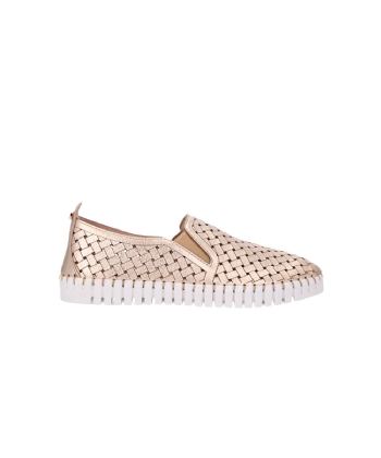 Tênis Feminino Luz Da Lua Toscana Couro Ouro