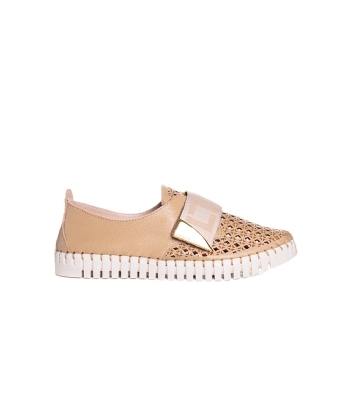 Tênis Feminino Luz Da Lua Casual Couro Natural