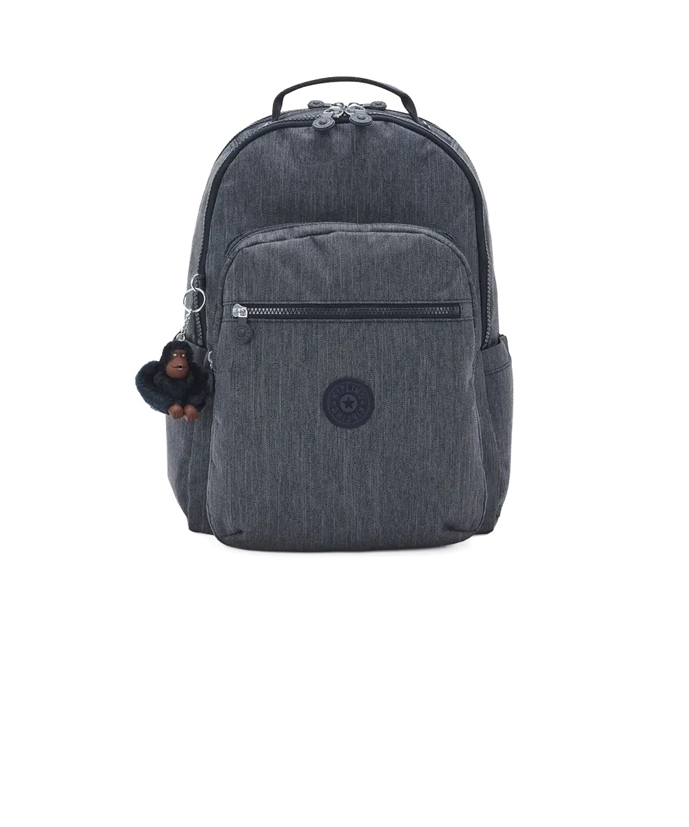 Mochila Kipling Seoul Lap Marine Navy Marinho