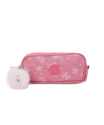 Estojo Kipling Gitroy Glitter Cats Rosa