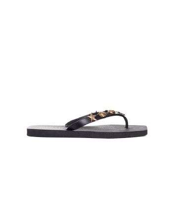 Chinelo Feminino Giulia Domna Biico Quadrado Preto