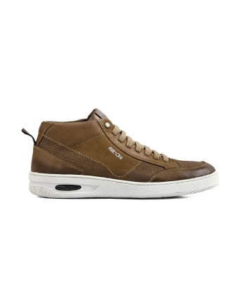 Sapatênis Ferracini Masculino New Blady Couro Areia