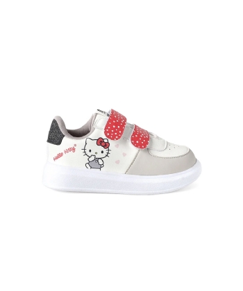 Tênis Infantil Novopé Hello Kitty Tiras 23/27 Branco