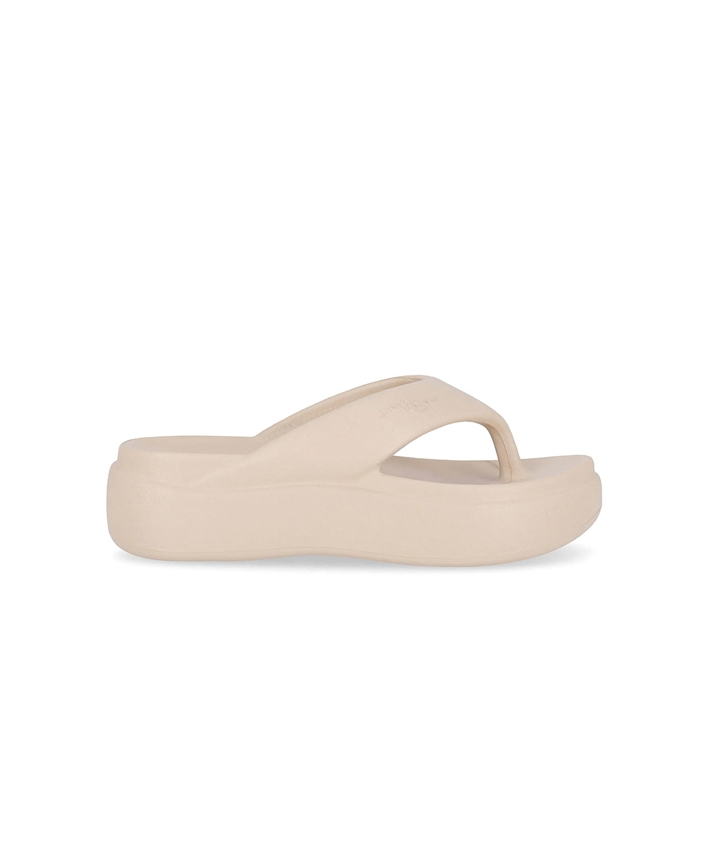Tamanco Piccadilly Marshmallow Flatform Bege