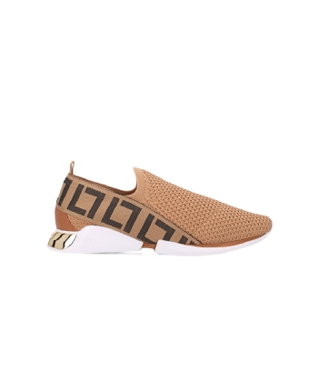 Tênis Feminino Luz Da Lua Knit Bege