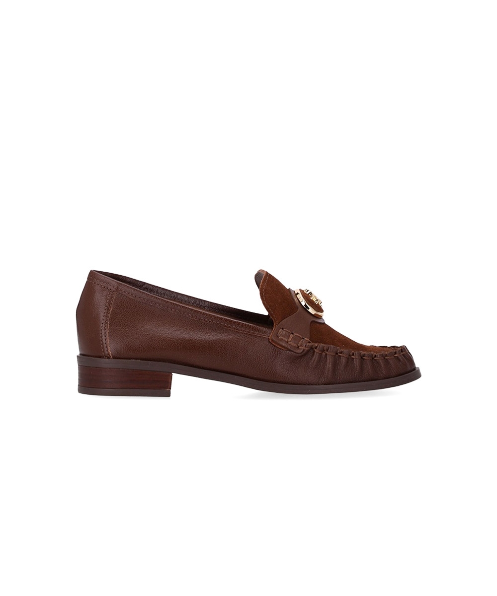 Mocassim Feminino Luz Da Lua Couro Atacama Marrom
