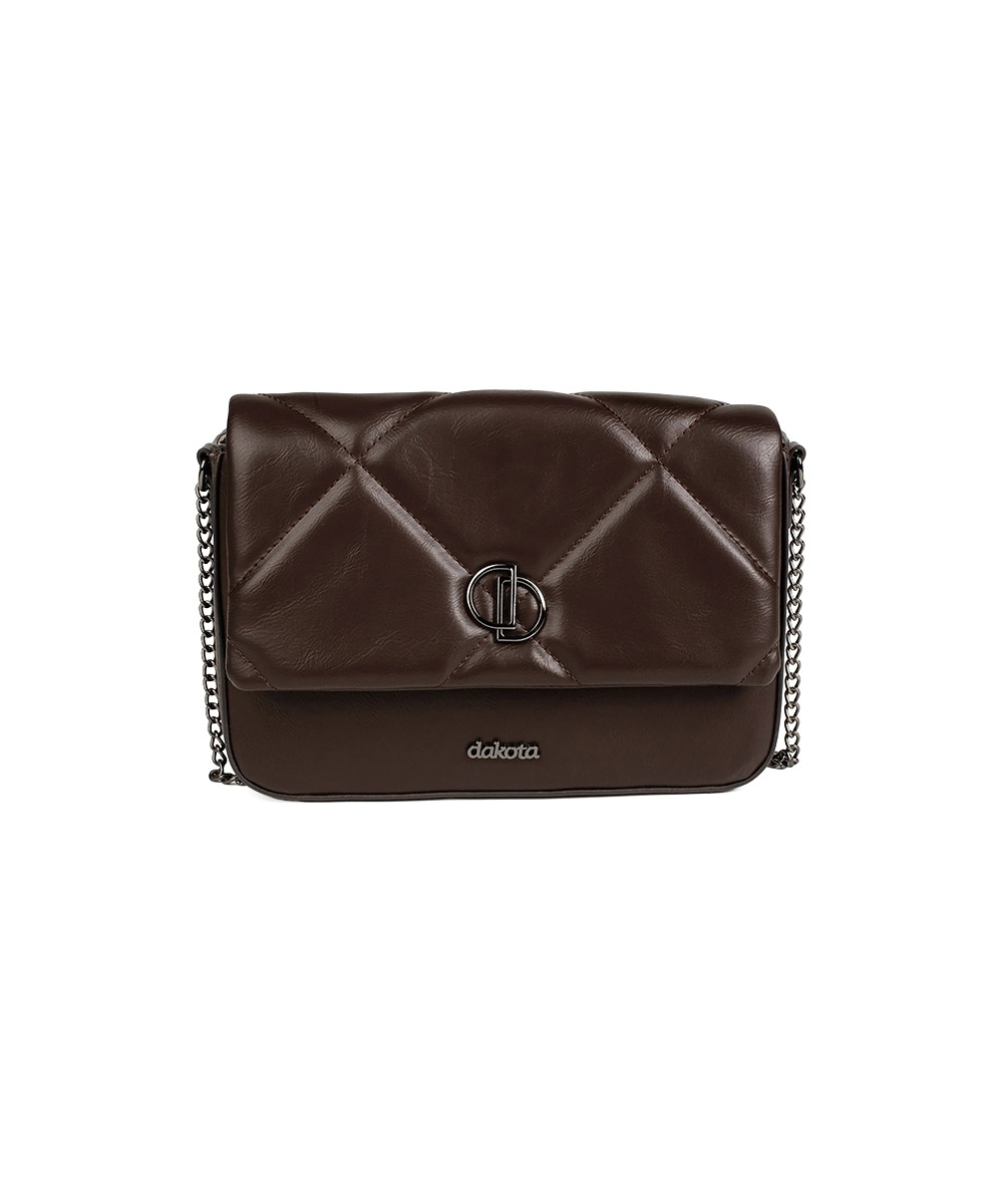 Bolsa Transversal Dakota Matelassê Café