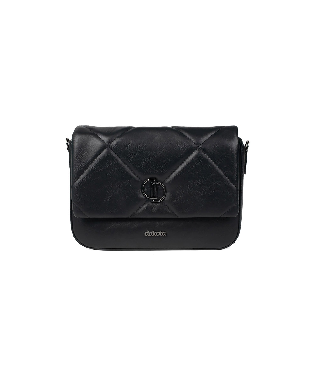 Bolsa Transversal Dakota Matelassê Preto