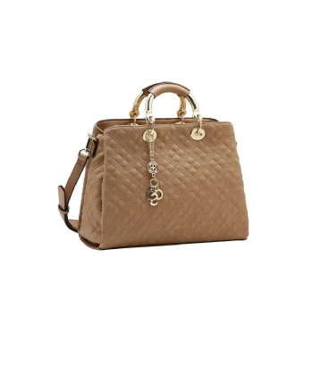 Bolsa Mão Chenson Matelassê Contemporâneo Natural