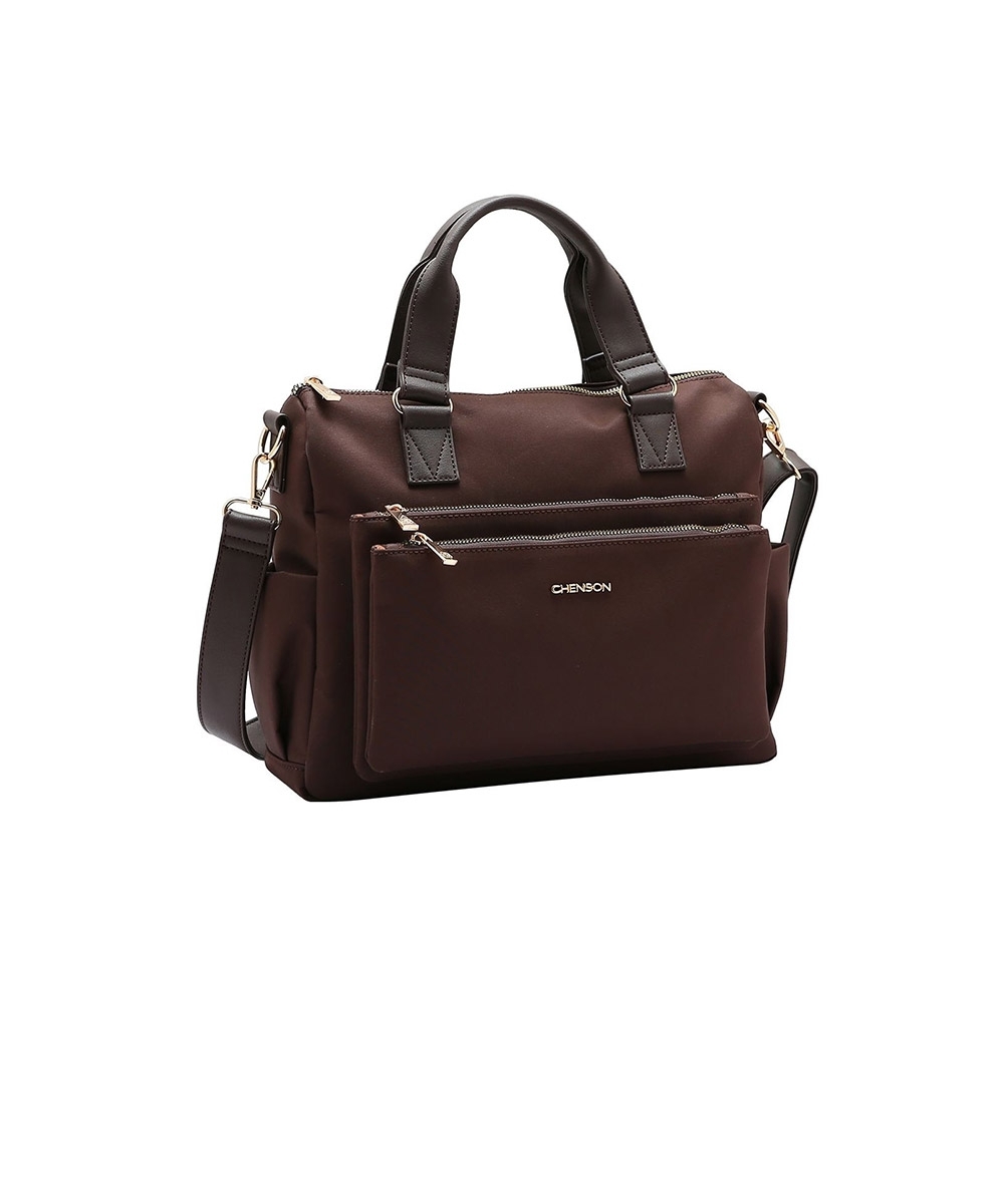 Bolsa De Mão Chenson Microfiber Casual Café