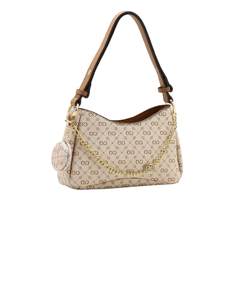 Bolsa Feminina Chenson Monograma Elegance Bege