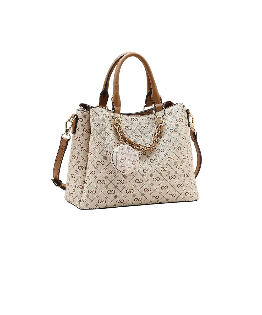 Bolsa Mão Chenson Monograma Elegance Bege