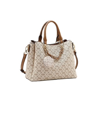Bolsa Mão Chenson Monograma Elegance Bege