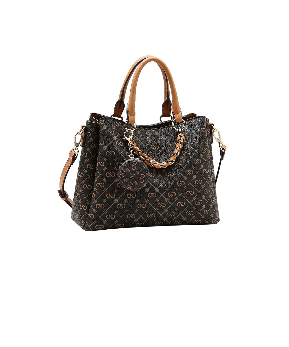 Bolsa Mão Chenson Monograma Elegance Café