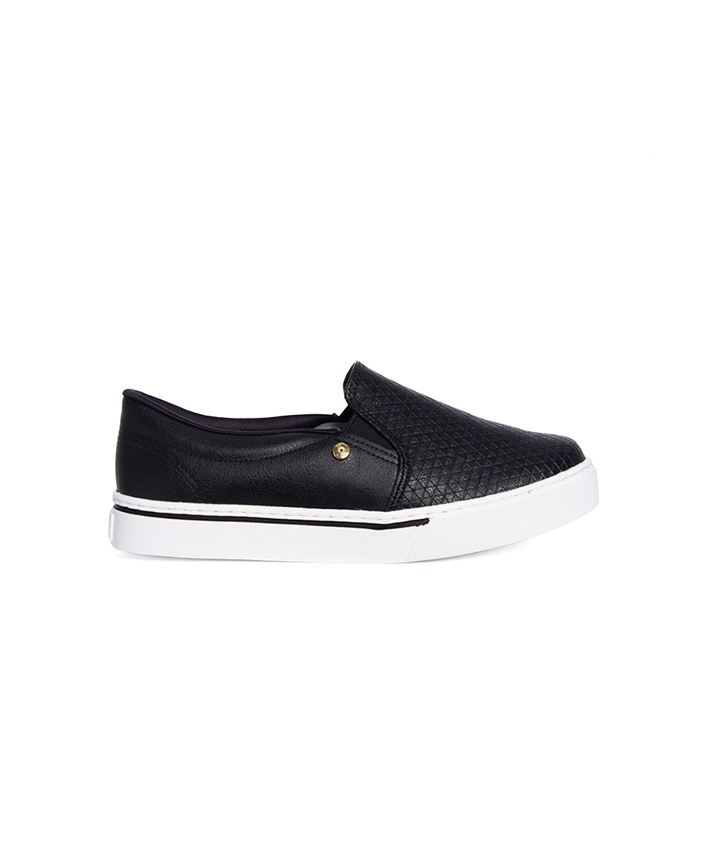 Tênis Feminino Via Marte Slip On Preto