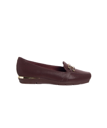 Sapato Loafer Piccadilly Fernanda Salto Baixo Marrom