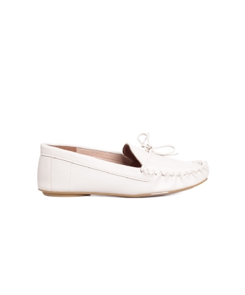 Mocassim Feminino Vizzano Envernizado Off White