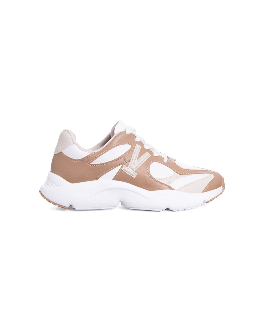 Tênis Feminino Vizzano Sneaker Branco/bege