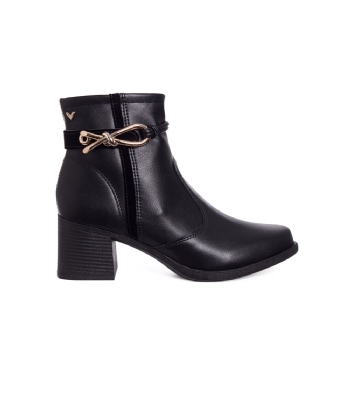 Bota Cano Curto Mississipi Salto Baixo Preto