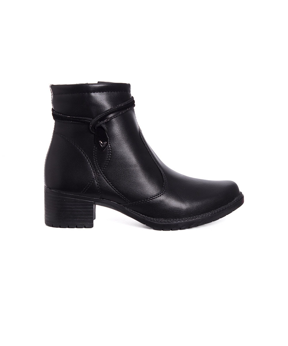 Bota Cano Curto Mississipi Salto Bloco Preto