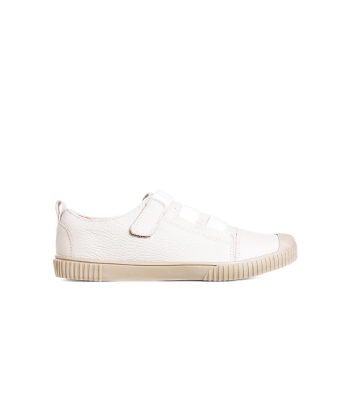 Tênis Casual Pixolé Feminino Couro Off White