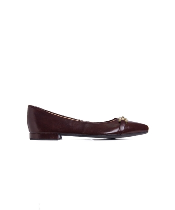 Sapatilha Bico Fino Pixolé Comfort Marrom