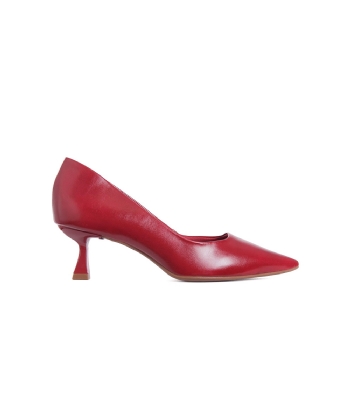 Sapato Scarpin Bebecê Salto Geométrico Vermelho