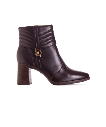 Bota Cano Curto Dakota Salto Médio Café