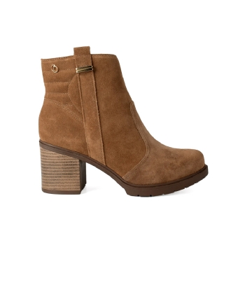 Bota Salto Médio Dakota Cano Curto Camel