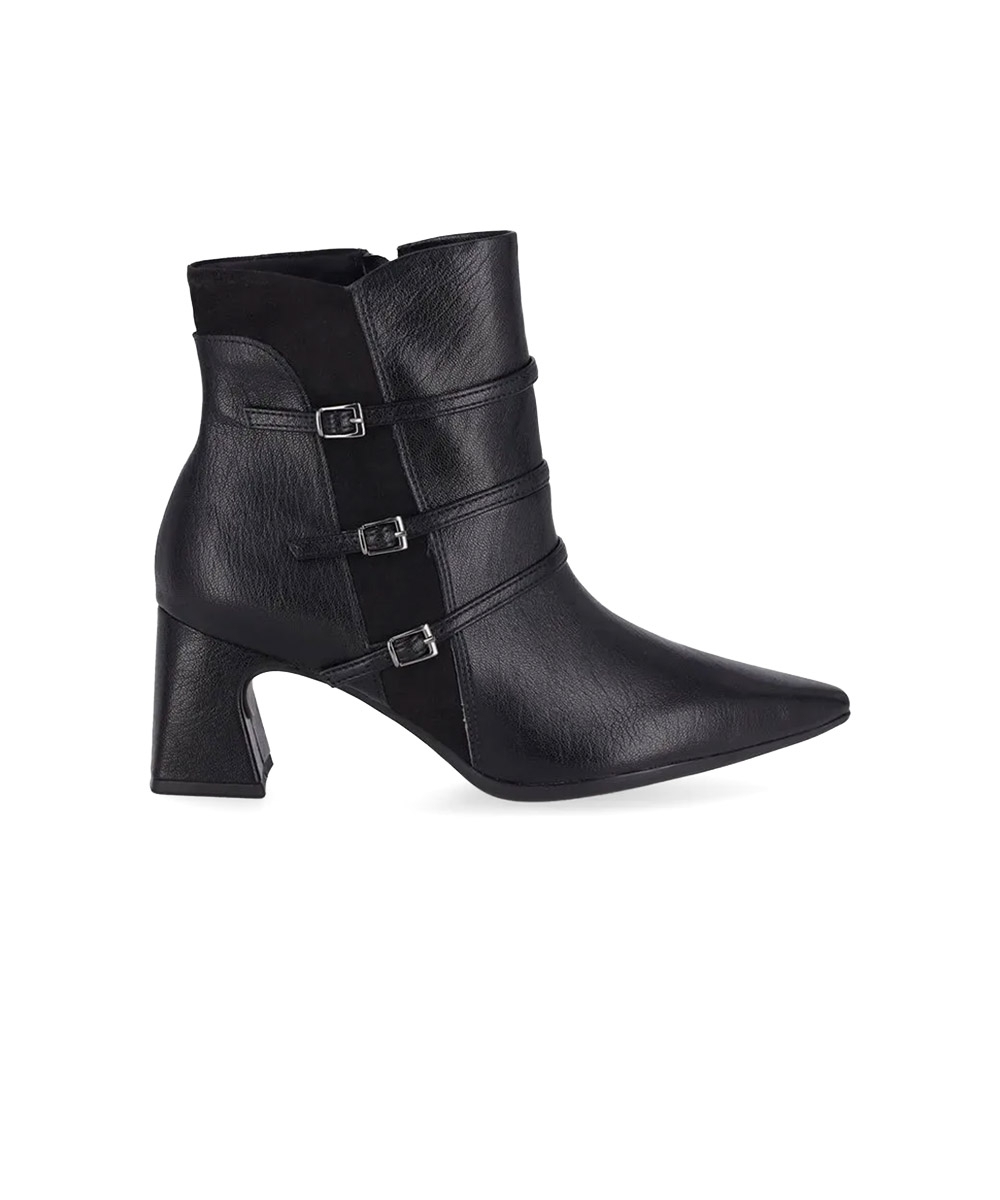 Bota Cano Curto Piccadilly Irene Salto Alto Preto