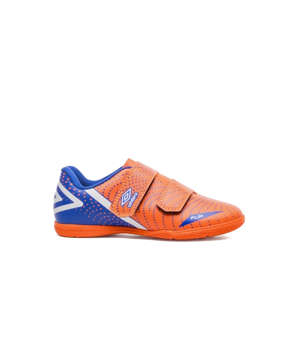 Chuteira Futsal Umbro Flip Kids U07fb00193 Laranja/azul