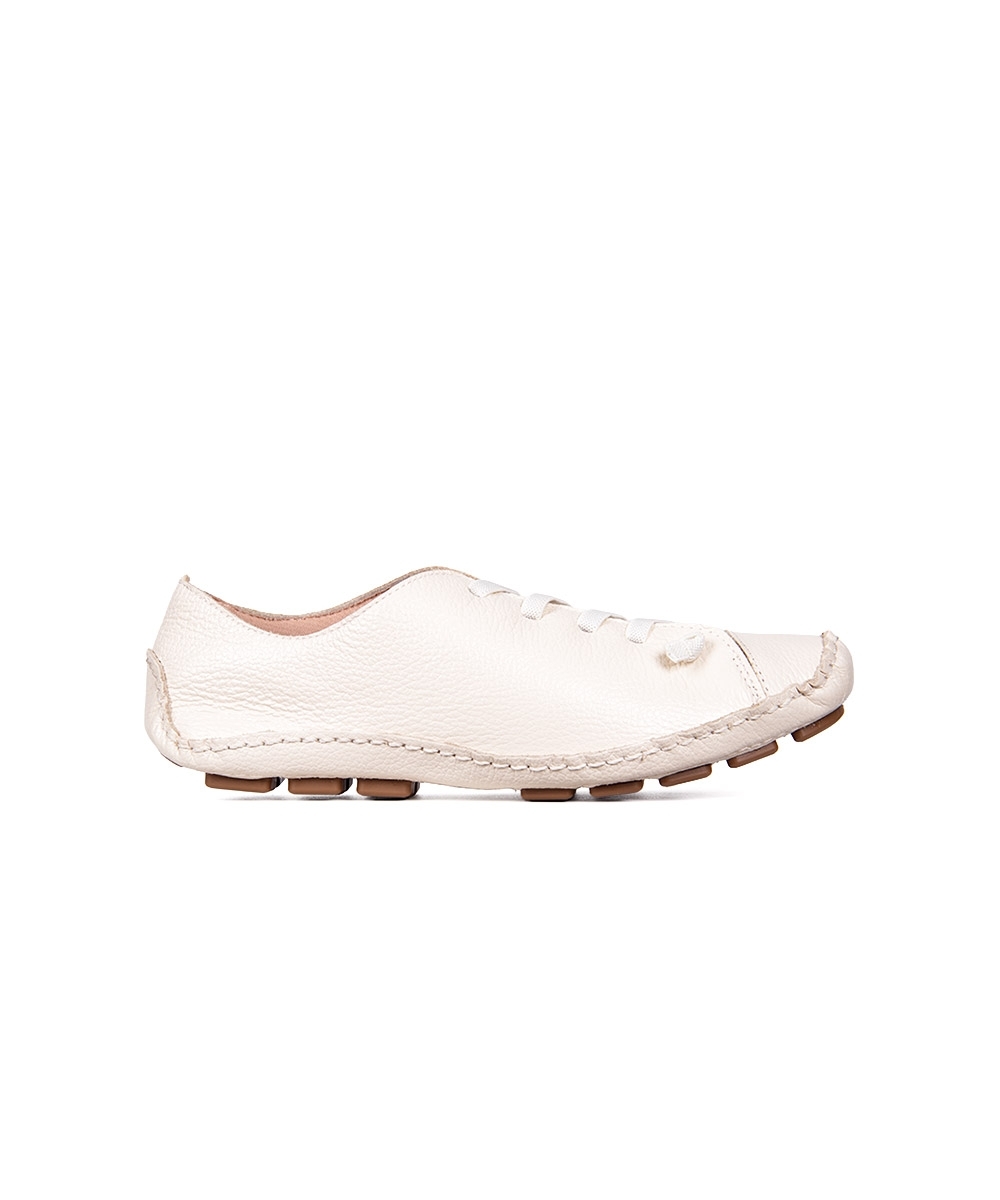 Tênis Feminino Pixolé Couro Marfim