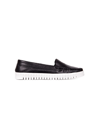 Mocassim Feminino Pixolé Couro Preto
