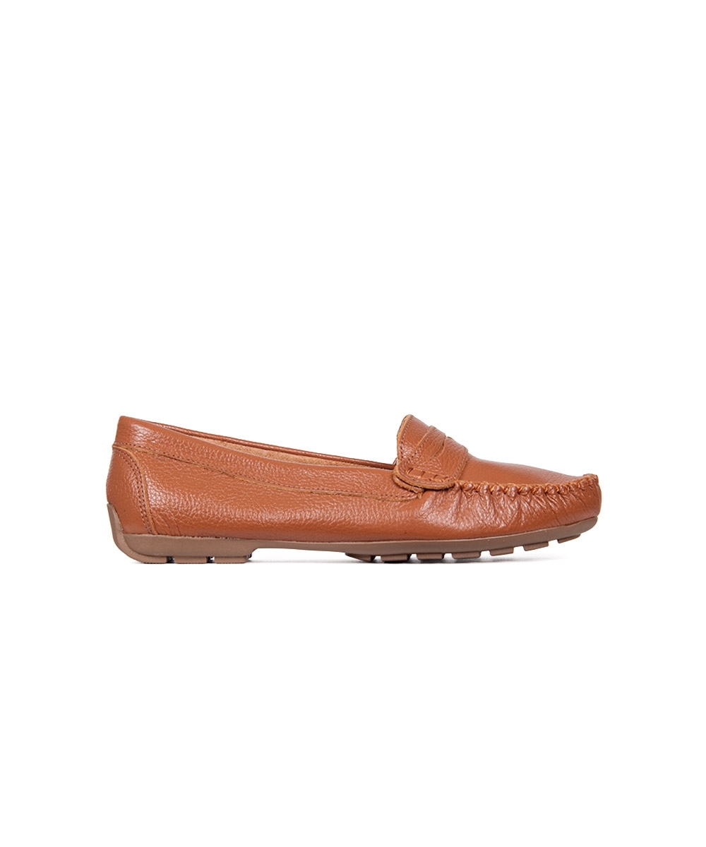 Mocassim Pixolé Feminino Couro Whisky
