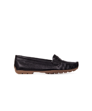 Mocassim Pixolé Feminino Couro Preto