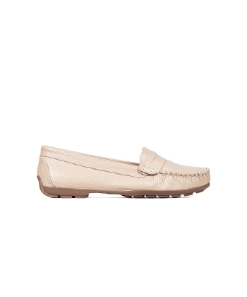 Mocassim Pixolé Feminino Couro Bege