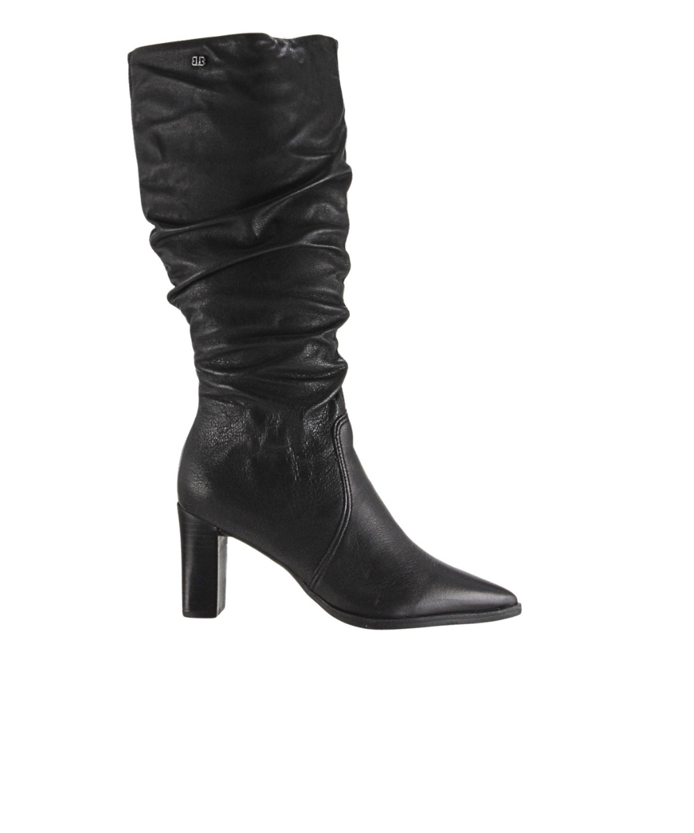 Bota Cano Longo Bottero Salto Bloco Preto