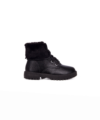 Coturno Infantil Molekinha 2126-524 Preto/prata