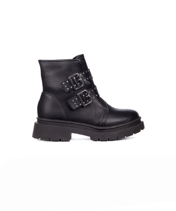 Coturno Infantil Molekinha Fivelas Preto