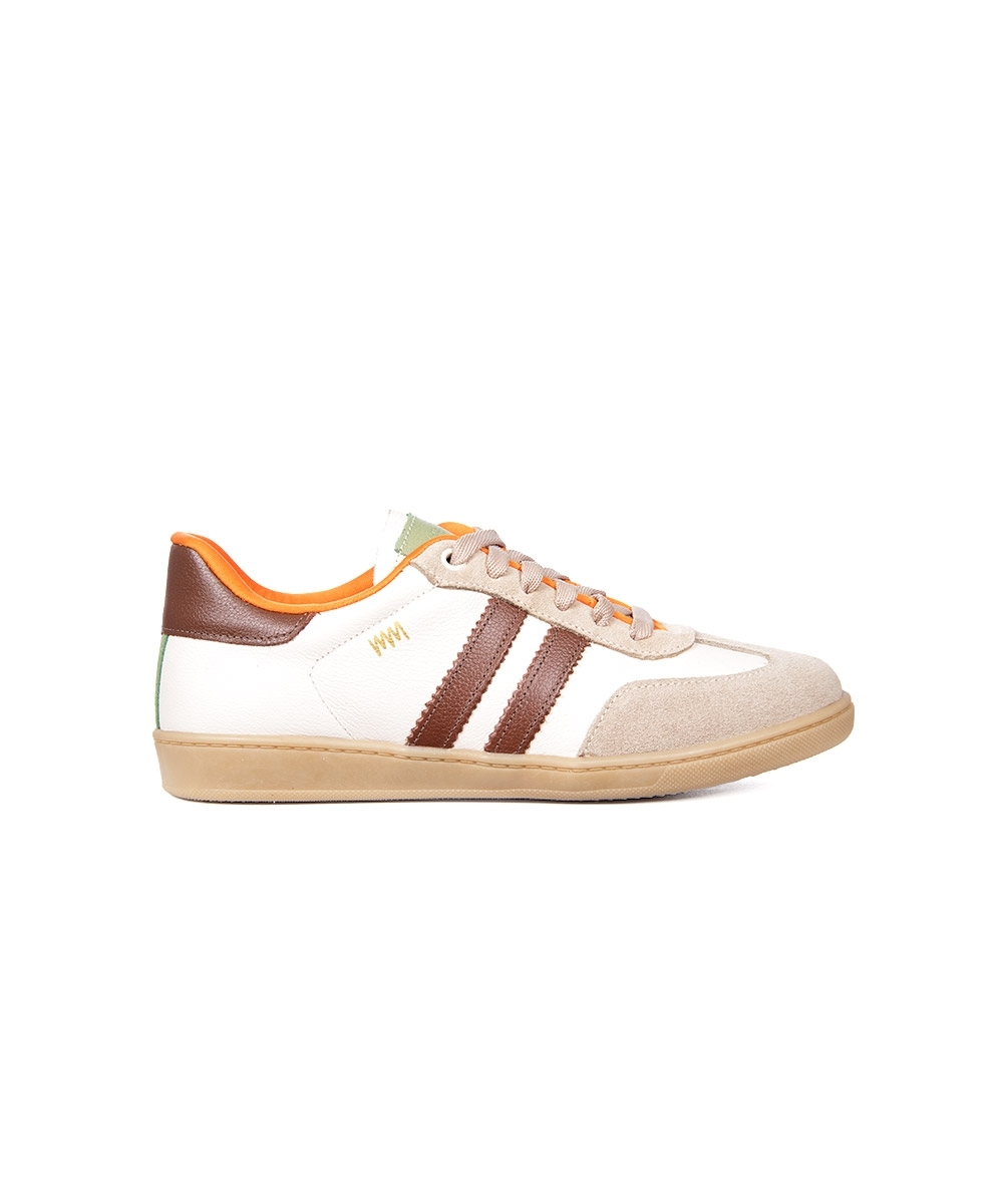 Tênis Feminino Marina Mello Emma Couro Multicolor