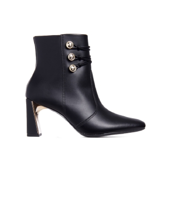 Bota Ramarim Rum Cano Baixo Salto Alto Preto