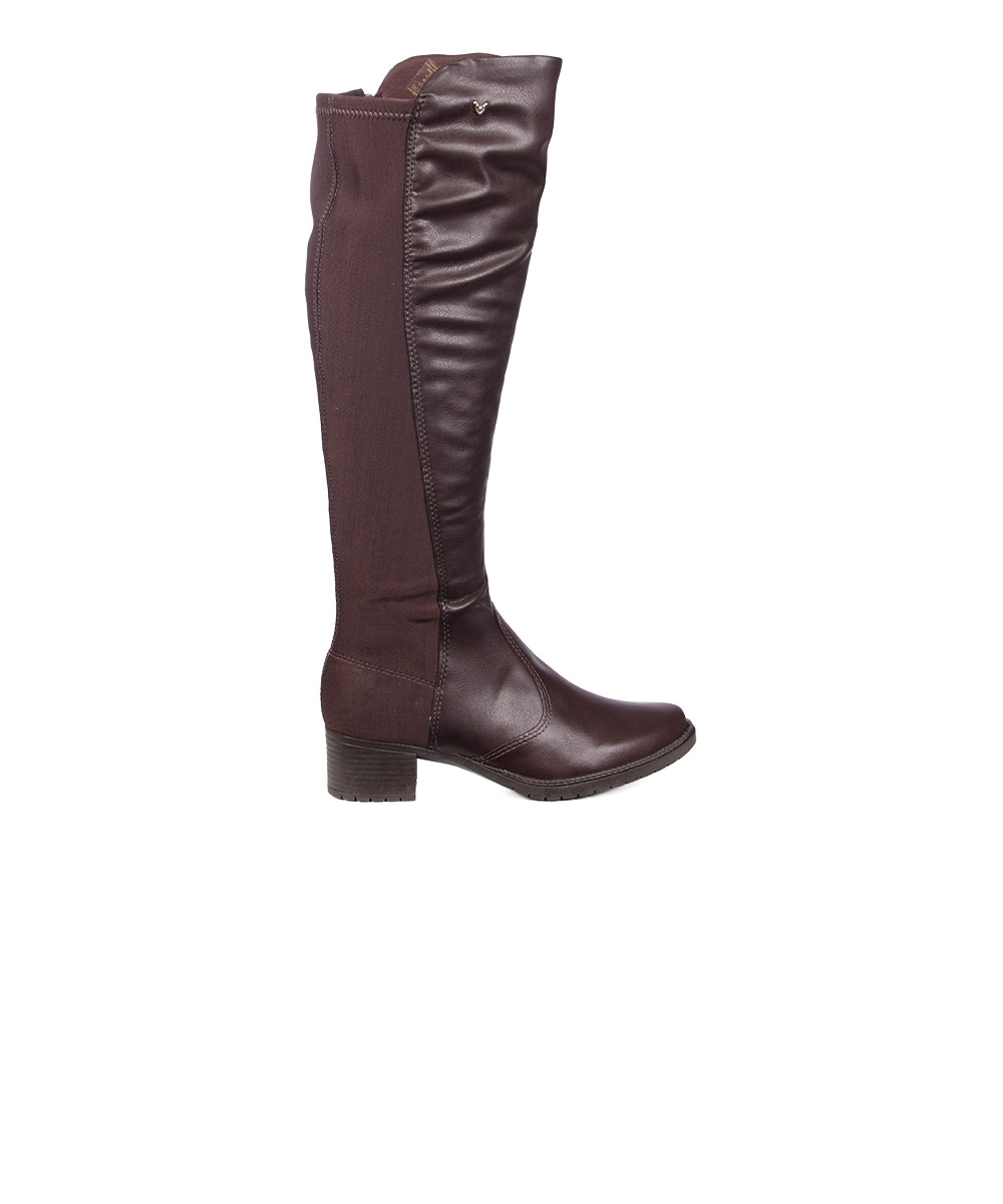 Bota Cano Longo Mississipi Salto Médio Café