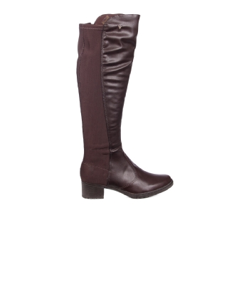 Bota Cano Longo Mississipi Salto Médio Café