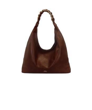 Bolsa Hobo Wj Grande Corrente Marrom