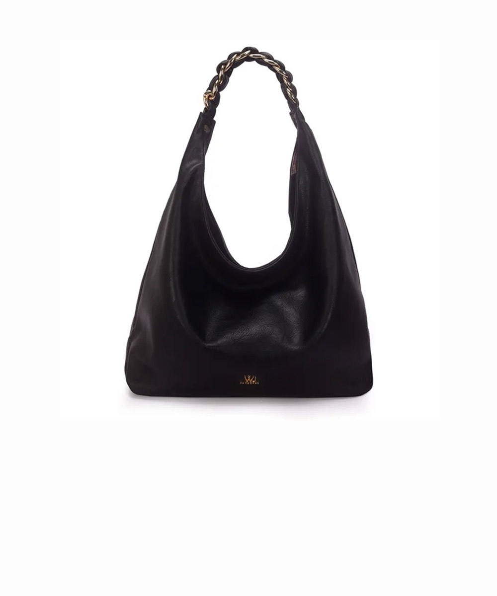 Bolsa Hobo Wj Grande Corrente Preto