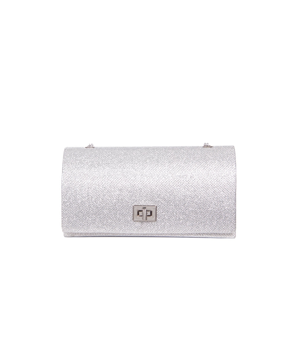 Bolsa De Festa Grifinori Glitter Prata